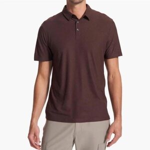 NWT Vuori Men’s Strato Tech Polo, Mahogany Heather | Size XXL